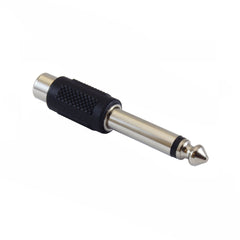 6.35mm Male to RCA Female Mono Audio Adapter Jack Connectors Nickel Plating
