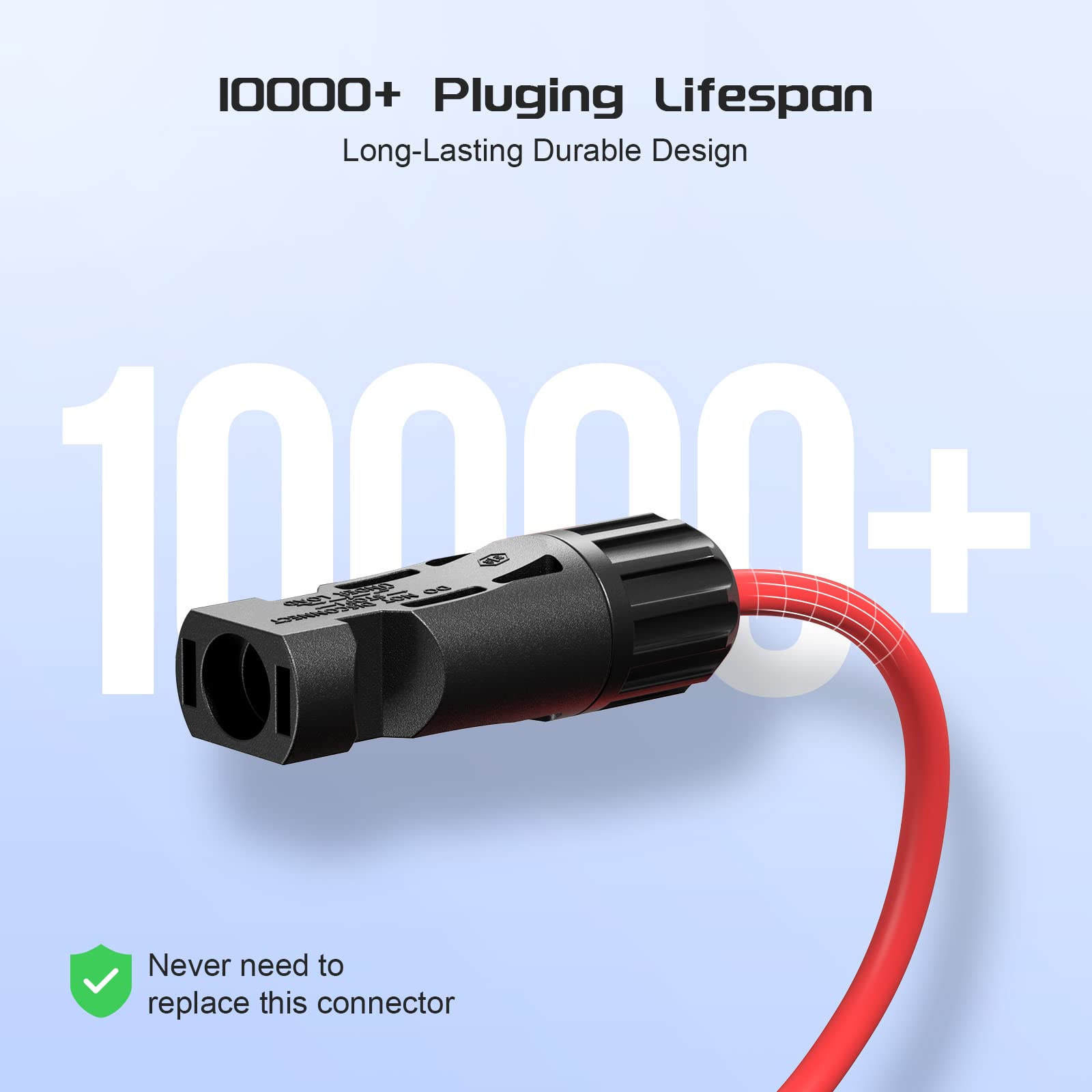 Plugin Solar Connector 1 Pair Solar Connector Y Branch Parallel Adapter Cable Solar Panel Con ...