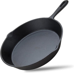 10inch 26cm Cast Iron Skillet Cookware Frying pan Pre-Seasoned Grill Pan Pans