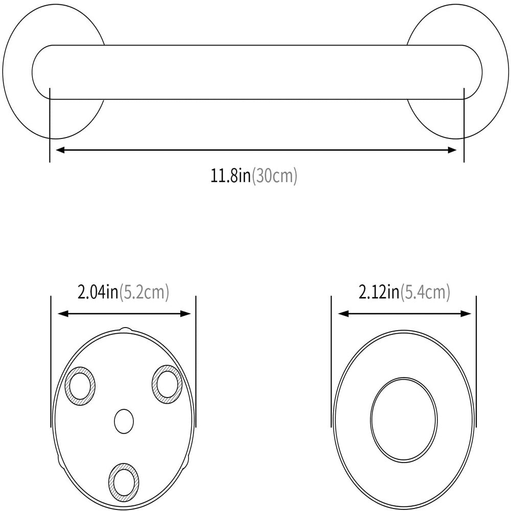 Stairway Bathroom Safety Rail Handle Shower Toilet Grab Bar Handle Handrail