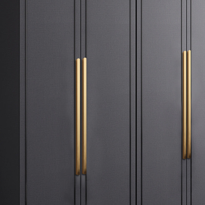 Solid Zinc Furniture Kitchen Bathroom Cabinet Handles Drawer Bar Handle Pull Knob Gold Black 96mm 128mm 160mm 192mm 320mm