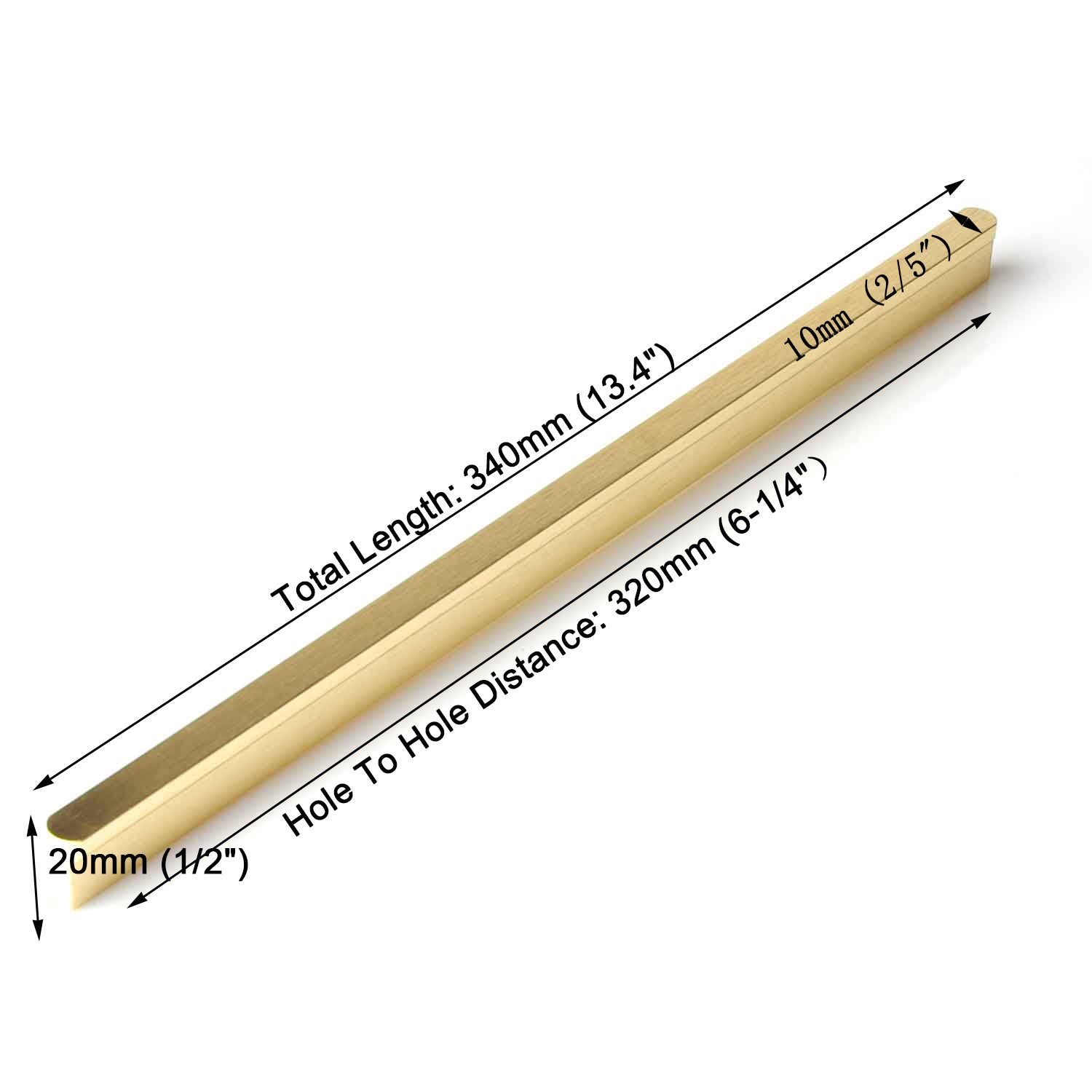Solid Zinc Furniture Kitchen Bathroom Cabinet Handles Drawer Bar Handle Pull Knob Gold Black 96mm 128mm 160mm 192mm 320mm