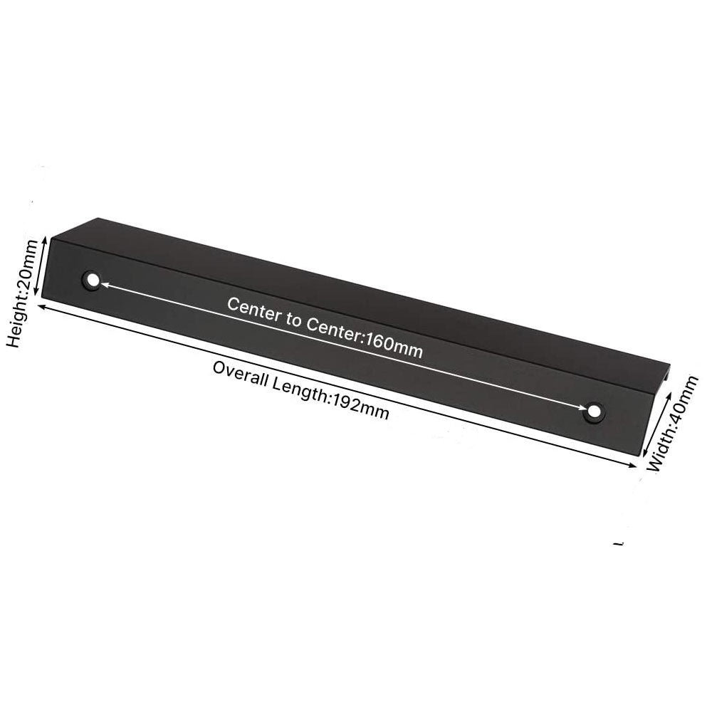 Aluminum Kitchen Cabinet Bar Handles  Drawer Handle Pull black 64 MM 96MM 128MM 160MM 256MM 320MM