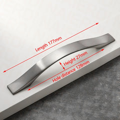 96mm 128mm Brushed Silver Furniture Kitchen Bathroom Cabinet Handles Drawer Bar Handle Pull Knob