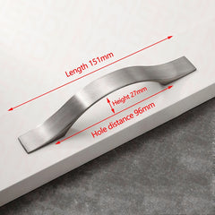 96mm 128mm Brushed Silver Furniture Kitchen Bathroom Cabinet Handles Drawer Bar Handle Pull Knob