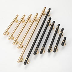 Luxury Design Kitchen Cabinet Handles Drawer Bar Handle Pull Gold Black 96mm 128mm 160mm 192 320MM
