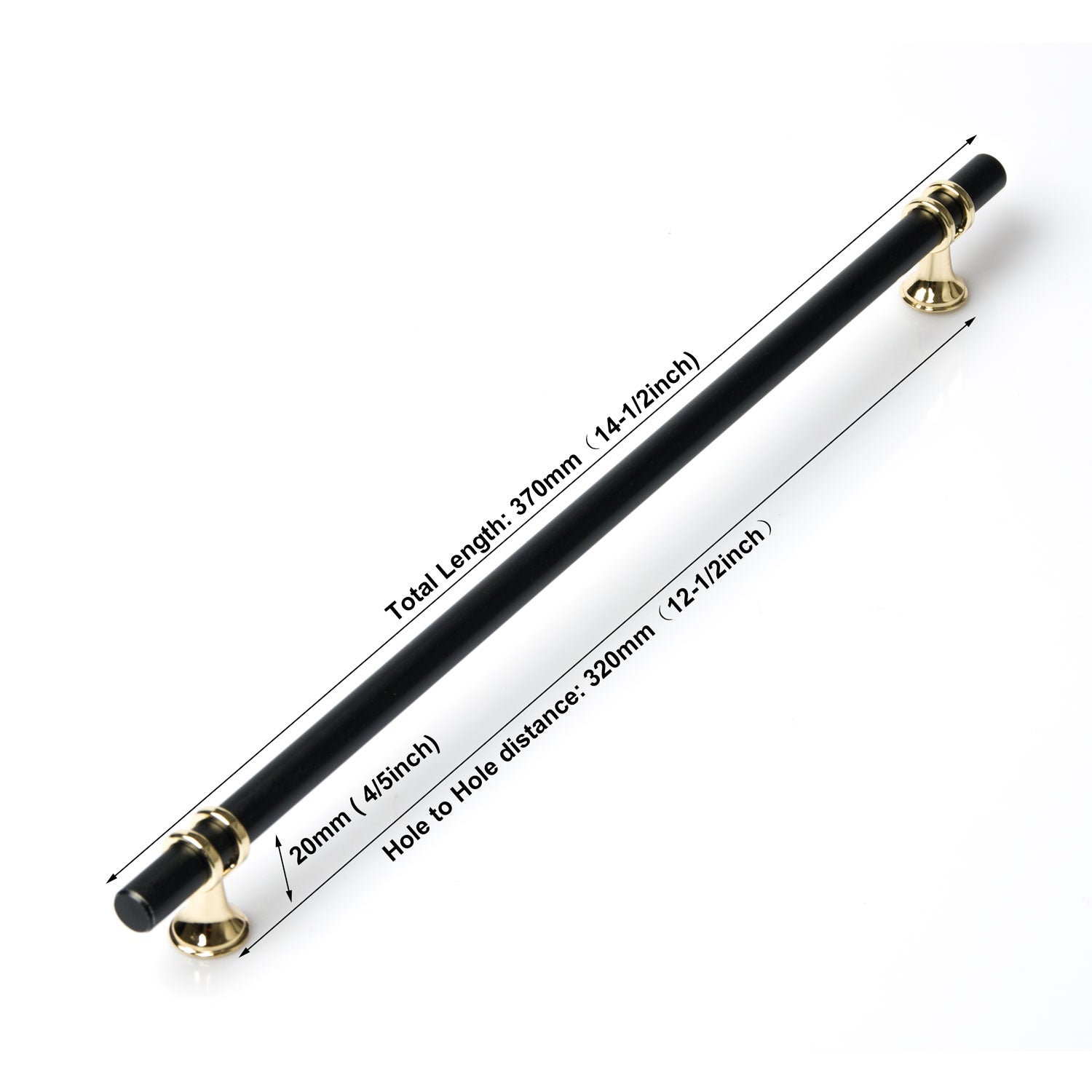 Luxury Design Kitchen Cabinet Handles Drawer Bar Handle Pull Gold Black 96mm 128mm 160mm 192 320MM