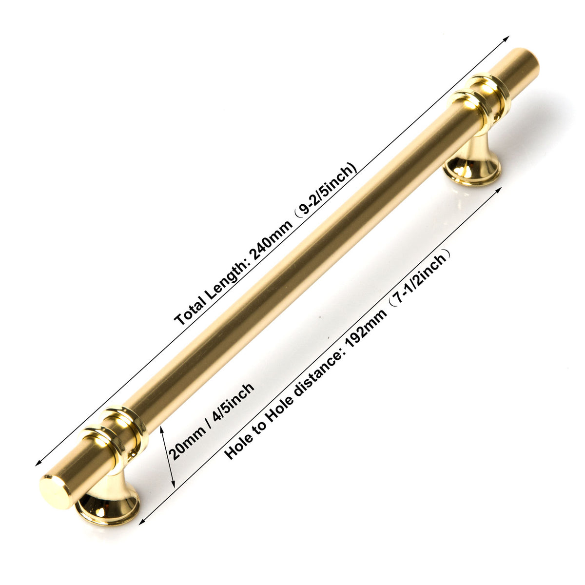 Luxury Design Kitchen Cabinet Handles Drawer Bar Handle Pull Gold Black 96mm 128mm 160mm 192 320MM