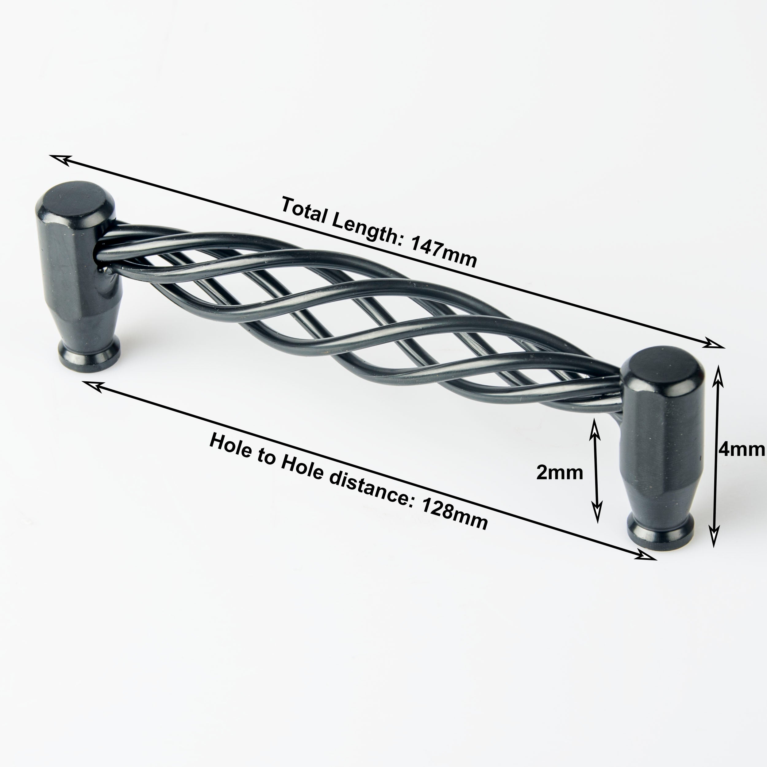 Iron-nickel alloy Kitchen Door Cabinet Drawer Handle Pulls T bar 96mm 128mm