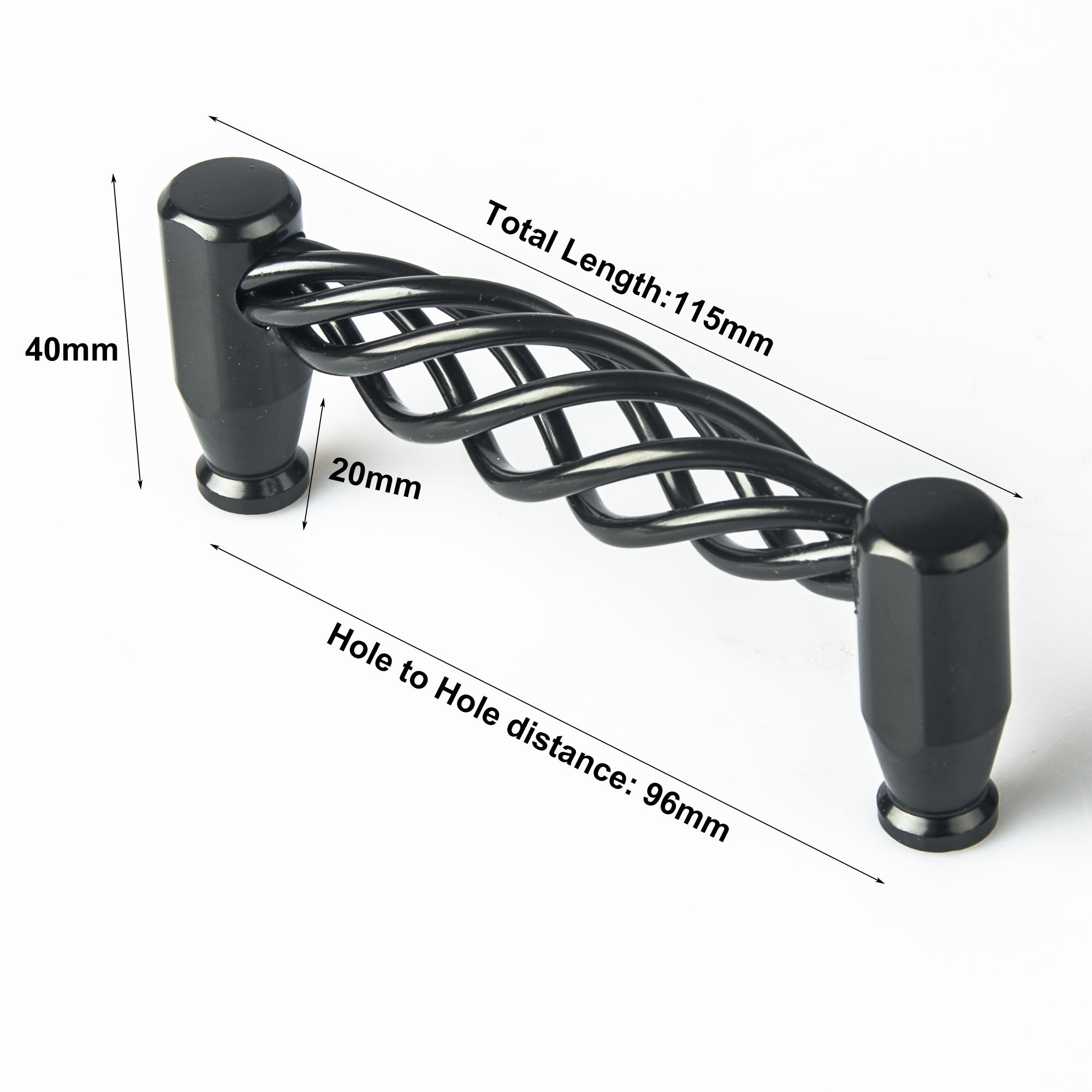 Iron-nickel alloy Kitchen Door Cabinet Drawer Handle Pulls T bar 96mm 128mm