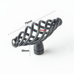 Iron-nickel alloy Kitchen Door Cabinet Drawer Handle Pulls T bar 96mm 128mm