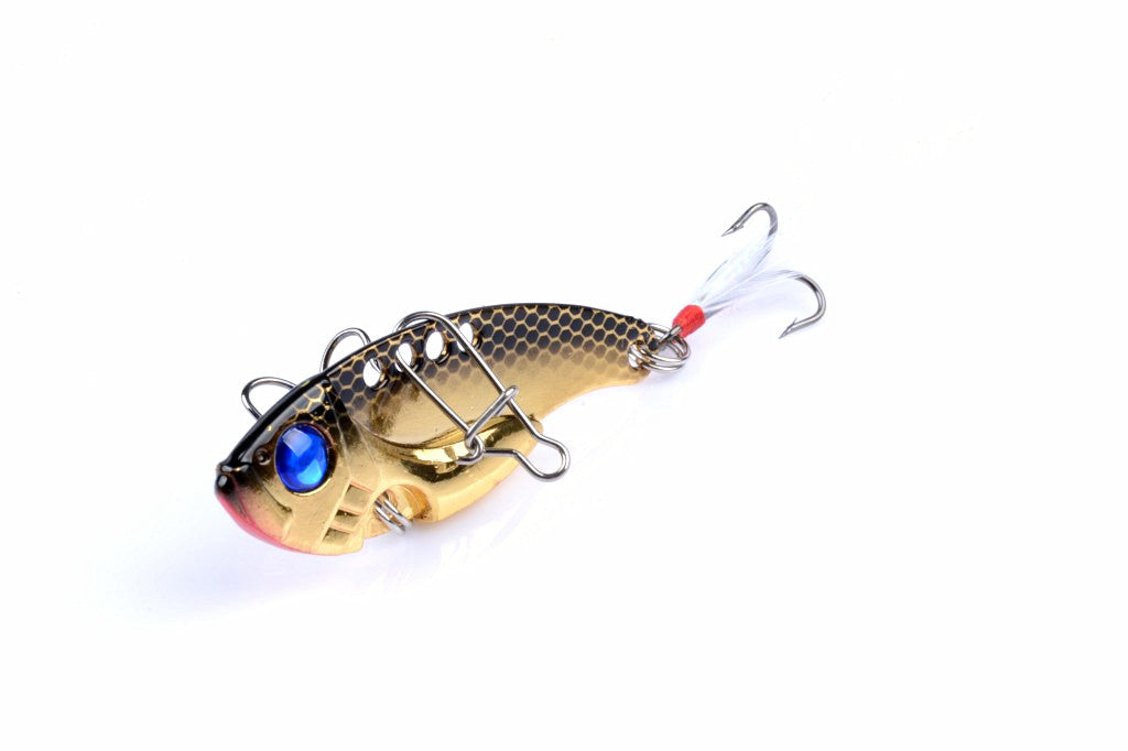 4x 5.5cm Vib Bait Fishing Lure Lures Hook Tackle Saltwater Freshwater