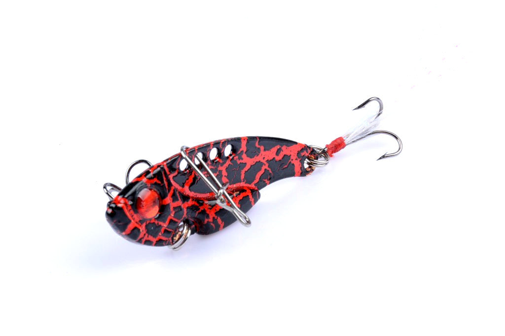 4x 5.5cm Vib Bait Fishing Lure Lures Hook Tackle Saltwater Freshwater