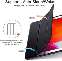 IPad 10.2 2019 7th Pencil Holder Slim Smart TPU Soft Edge Case