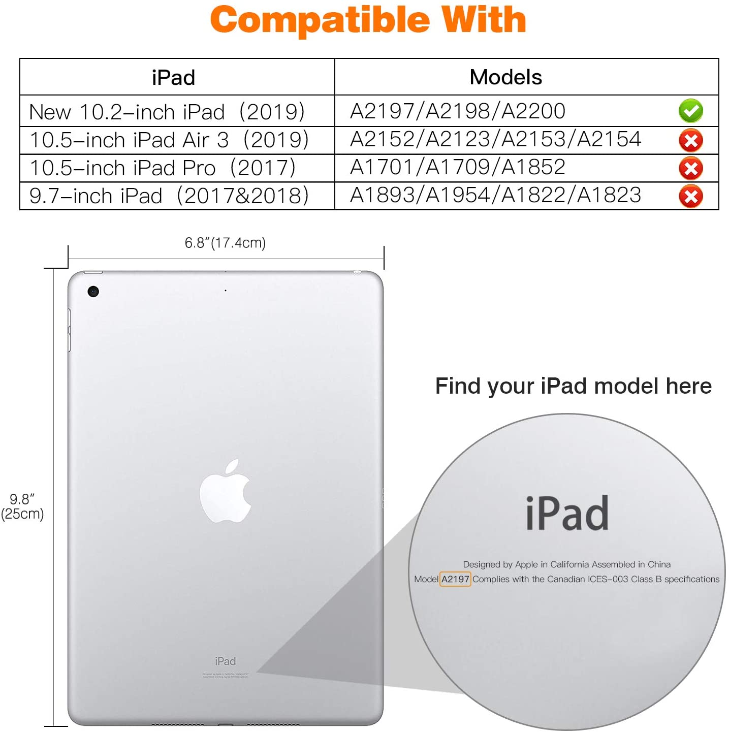 IPad 10.2 2019 7th Pencil Holder Slim Smart TPU Soft Edge Case